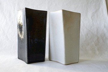 Pair of Rectangular Vases